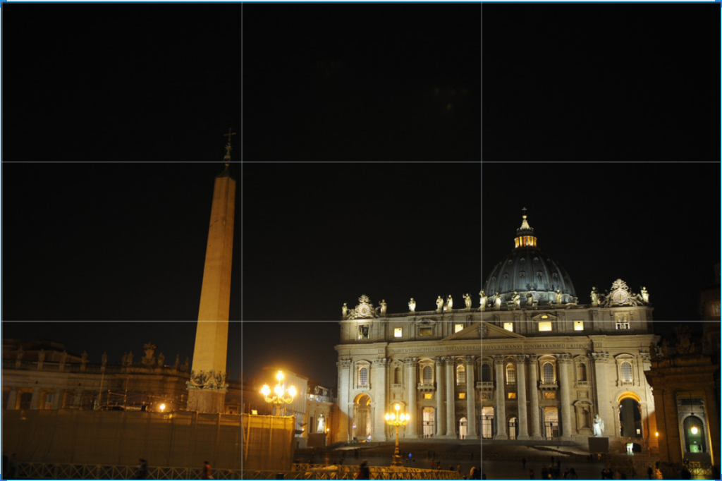 St. Peter's Basilica, Vatican, night time